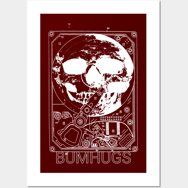 Hard Drive Skull Wall Art by Joodls